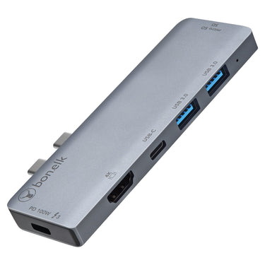 bonelk 7-in-2 usb-c multiport hub (space grey)